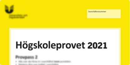 När är högskoleprovet 2021?