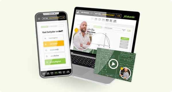 Läxhjälp online med övningsuppgifter